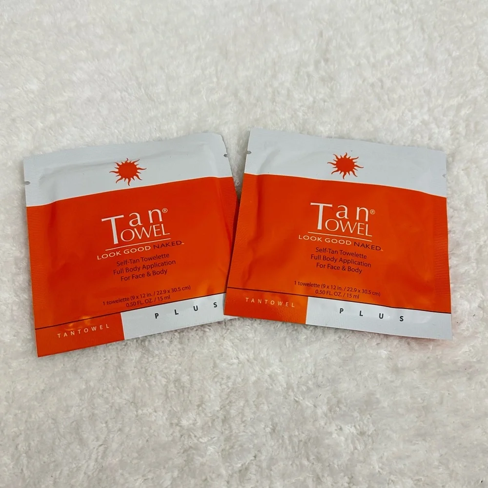 Tan Towel Self Tan Towelettes Face n Full Body No Sun Bronzing Instant Tan